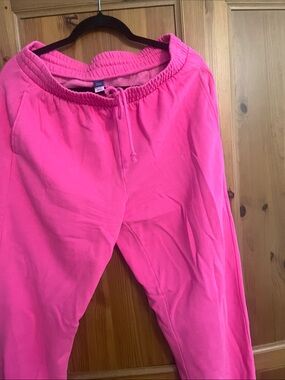 Old Navy Bright Pink Drawstring Sweatpants